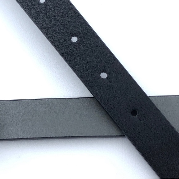 Liz Claiborne Black Gunmetal Buckle Reversible Belt XL - Picture 4 of 6